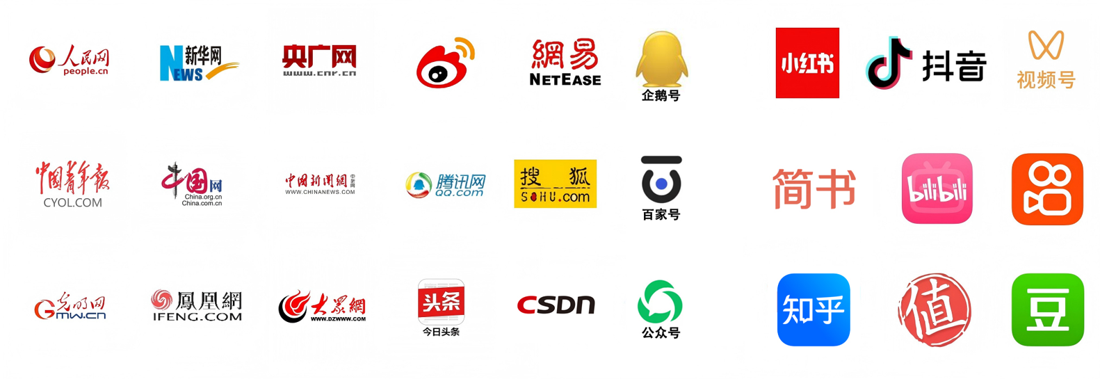 合作媒体全景展示